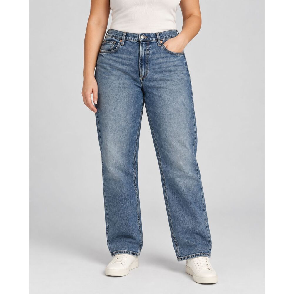 Gap Denim ’90s Loose Jeans Women’s 12 Short Medium Wash Straight Relaxed 31x27